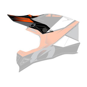 Der O'NEAL Visor F-SRS Helm GLITCH ist ein eleganter Motocross-Helm in einer Kombination aus Schwarz, Weiß, Orange und Grau. Er verfügt über ein Visier und Belüftungsdetails für optimale Luftzirkulation.